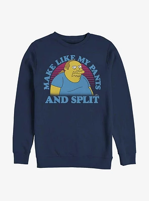 The Simpsons Comic Guy Split Sweatshirt