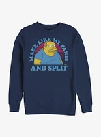 The Simpsons Comic Guy Split Sweatshirt