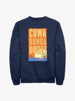 The Simpsons Cowabunga Dude Surfing Bart Sweatshirt