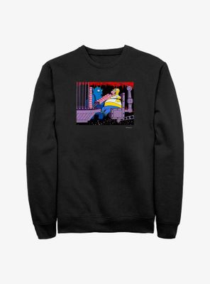 The Simpsons Devil Feeding Homer Sweatshirt