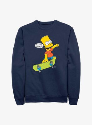 The Simpsons Skateboard Bart Eat My Shorts Sweatshirt