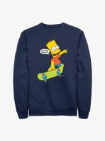 The Simpsons Skateboard Bart Eat My Shorts Sweatshirt