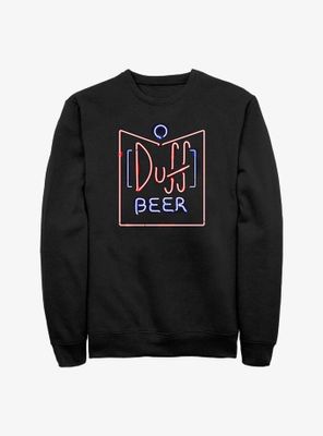 The Simpsons Duff Beer Neon Sign Sweatshirt
