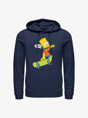 The Simpsons Skateboard Bart Eat My Shorts Hoodie