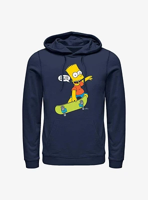 The Simpsons Skateboard Bart Eat My Shorts Hoodie
