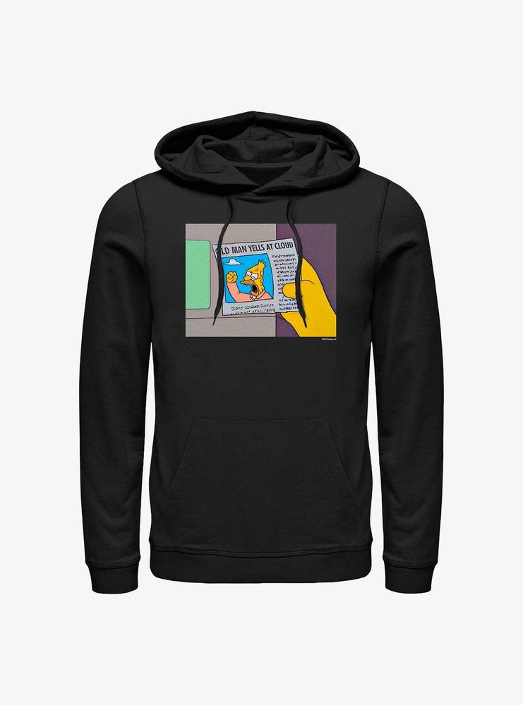 The Simpsons Grandpa Old Man Yells At Clouds Hoodie