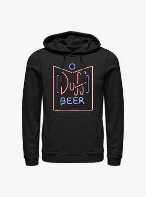 The Simpsons Duff Beer Neon Sign Hoodie