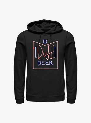 The Simpsons Duff Beer Neon Sign Hoodie