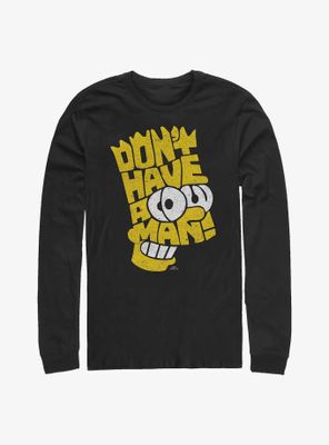 The Simpsons Bartography Long-Sleeve T-Shirt