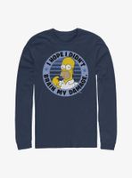 The Simpsons Homer Brain My Damage Long-Sleeve T-Shirt