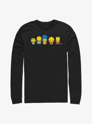 The Simpsons Chibi Lineup Long-Sleeve T-Shirt