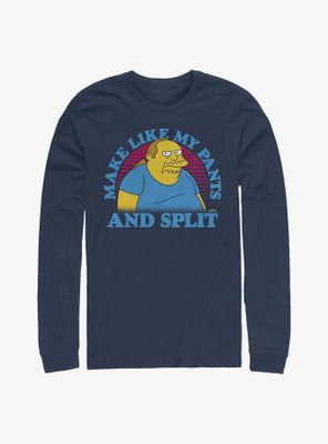 The Simpsons Comic Guy Split Long-Sleeve T-Shirt