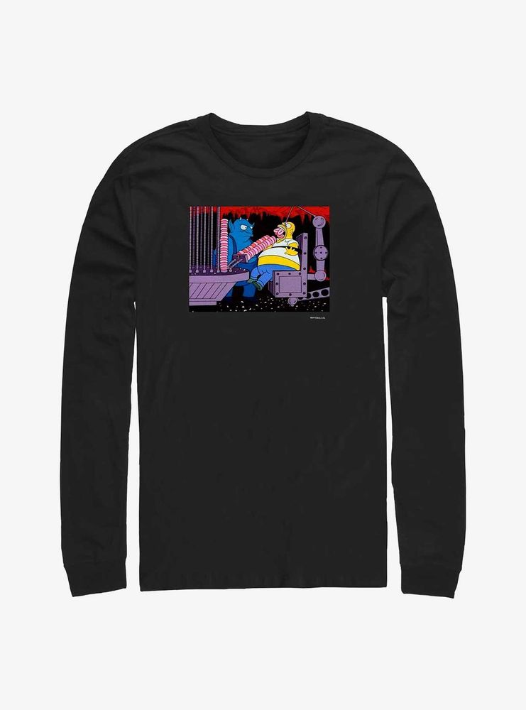 The Simpsons Devil Feeding Homer Long-Sleeve T-Shirt