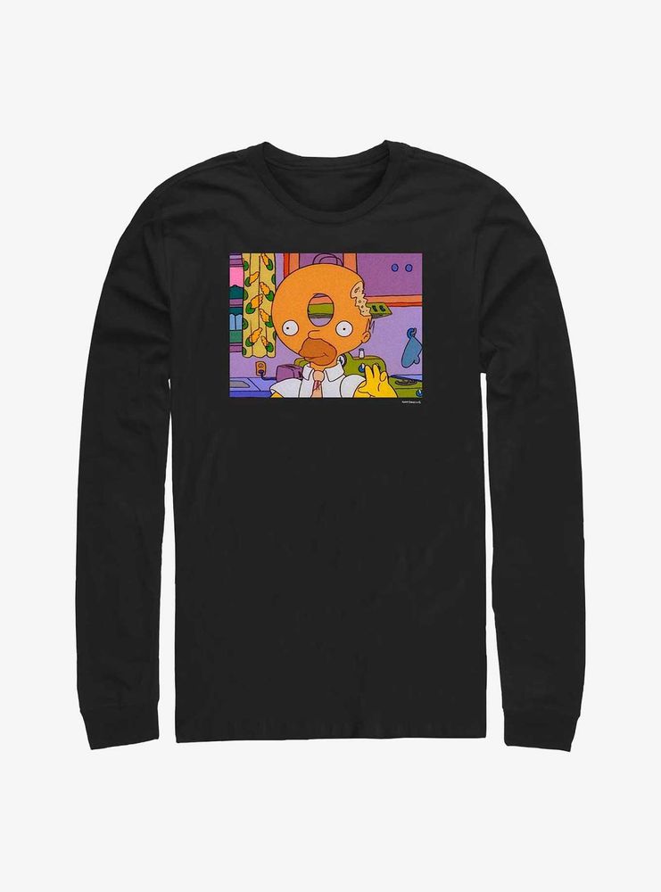 The Simpsons Donut Head Homer Long-Sleeve T-Shirt