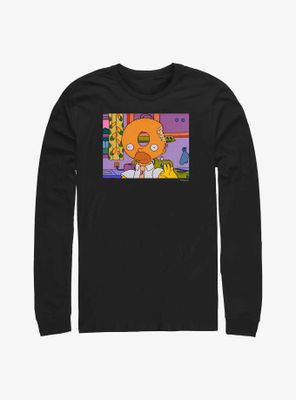 The Simpsons Donut Head Homer Long-Sleeve T-Shirt