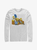 The Simpsons Family Couch Long-Sleeve T-Shirt