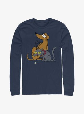The Simpsons Family Pets Long-Sleeve T-Shirt