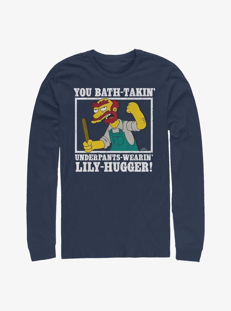 The Simpsons Groundkeeper Willie Long-Sleeve T-Shirt