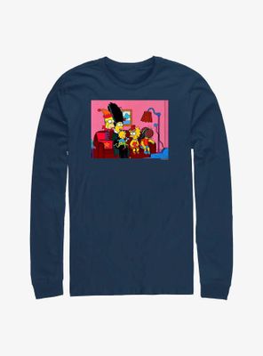 The Simpsons Family Couch Treehouse Of Horror Long-Sleeve T-Shirt