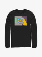 The Simpsons Grandpa Old Man Yells At Clouds Long-Sleeve T-Shirt