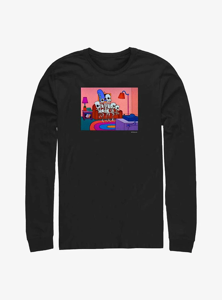 The Simpsons Treehouse Of Horror Intro Couch Long-Sleeve T-Shirt