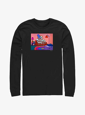 The Simpsons Treehouse Of Horror Intro Couch Long-Sleeve T-Shirt