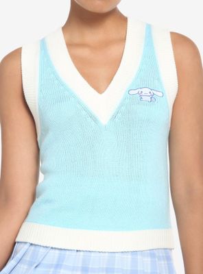 Cinnamoroll Embroidery Girls Sweater Vest