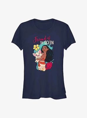 Disney Moana Friend Of The Ocean Girls T-Shirt