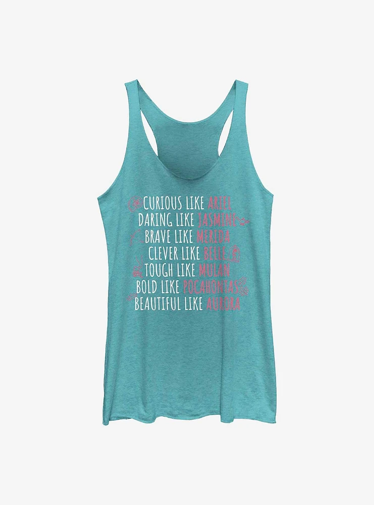 Disney Princess Character Traits Girls Tank