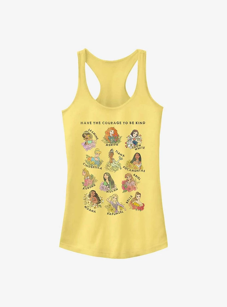 Disney Princess Hand Drawn Textbook Girls Tank Top