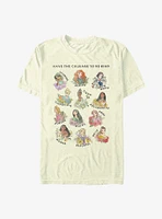 Disney Princess Hand Drawn Textbook T-Shirt