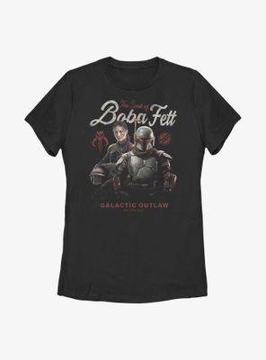 Star Wars: The Book Of Boba Fett Galactic Outlaw Established Long Ago Womens T-Shirt