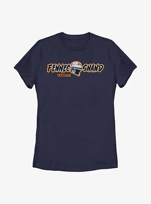 Star Wars: The Book Of Boba Fett Fennec Outlaw Helmet Womens T-Shirt