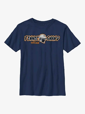 Star Wars: The Book Of Boba Fett Fennec Outlaw Helmet Youth T-Shirt