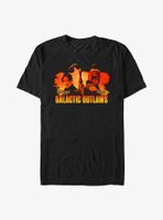 Star Wars: The Book Of Boba Fett Galactic Outlaws Sunset T-Shirt