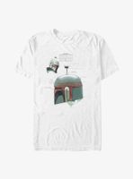 Star Wars: The Book Of Boba Fett Helmet Profile Sketch T-Shirt