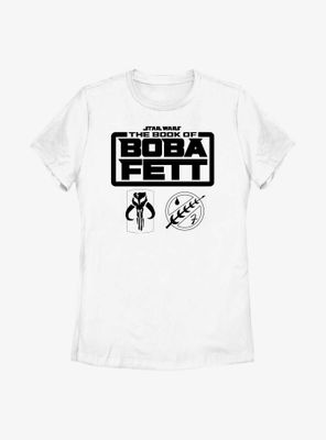 Star Wars: The Book Of Boba Fett Armor Logos Womens T-Shirt