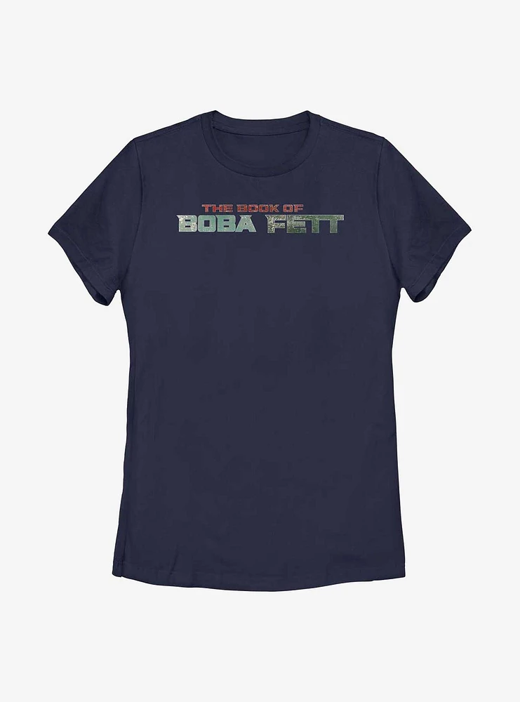Star Wars: The Book Of Boba Fett Text Logo Womens T-Shirt