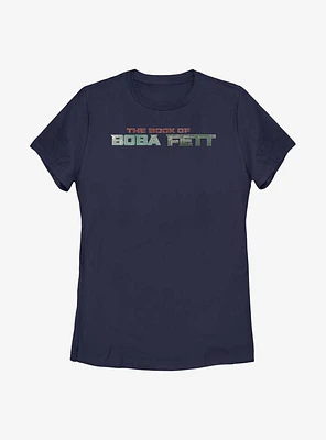 Star Wars: The Book Of Boba Fett Text Logo Womens T-Shirt