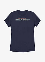 Star Wars: The Book Of Boba Fett Text Logo Womens T-Shirt