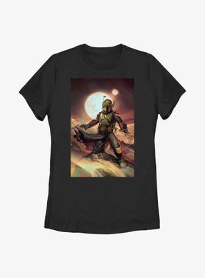 Star Wars: The Book Of Boba Fett Painting Womens T-Shirt