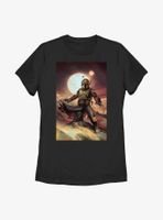 Star Wars: The Book Of Boba Fett Painting Womens T-Shirt