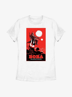 Star Wars: The Book Of Boba Fett Bounty Hunter Poster Womens T-Shirt