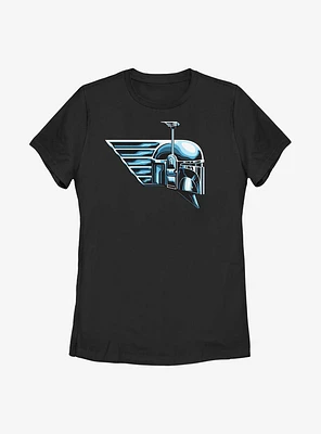 Star Wars: The Book Of Boba Fett Chrome Helmet Womens T-Shirt