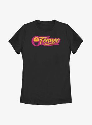 Star Wars: The Book Of Boba Fett Fennec Calligraphy Logo Womens T-Shirt