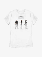 Star Wars: The Book Of Boba Fett Fennec Painted Sketches Womens T-Shirt