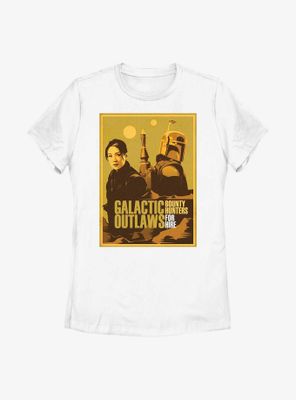 Star Wars: The Book Of Boba Fett Fennec & Galactic Outlaws Womens T-Shirt