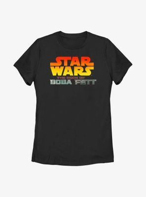 Star Wars: The Book Of Boba Fett Sunset Logo Womens T-Shirt