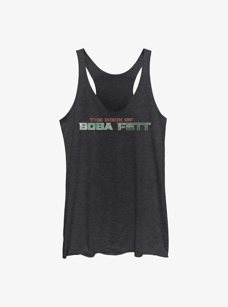 Star Wars: The Book Of Boba Fett Text Logo Womens Tank Top