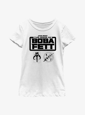 Star Wars: The Book Of Boba Fett Armor Logos Youth Girls T-Shirt